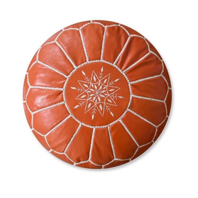 Pouf in Genuine leather, 100% handcrafted Pouf in Genuine leather, 100% handcrafted - Image 5